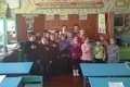 Виконання Гімну України учнями 1 – 4 класів під час проведення свята.